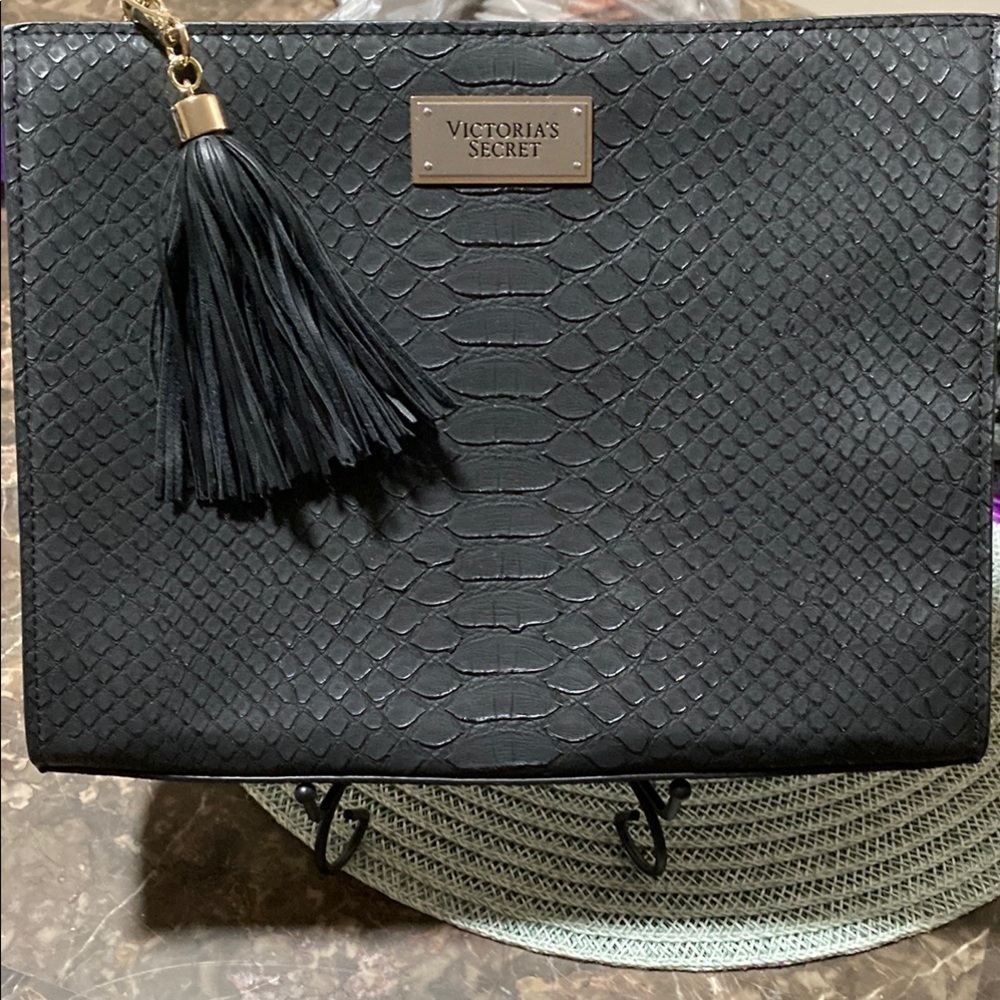 NWOTVictoria's Secret Black Textured Women's Bag